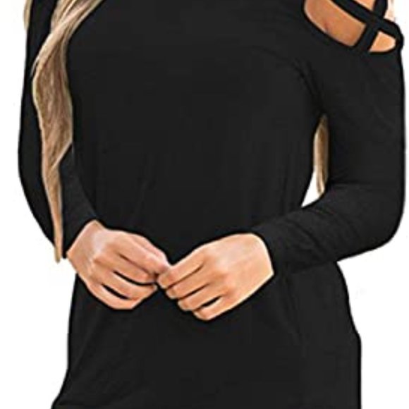 Sarin Mathews Womens Strappy Cold Shoulder Top - XXL - Picture 1 of 8